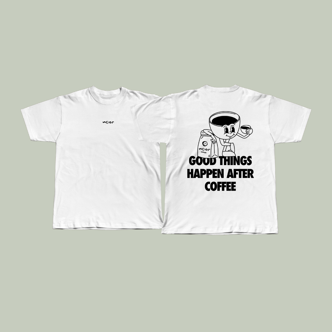 T-Shirt "Good Things Happen After Coffee"