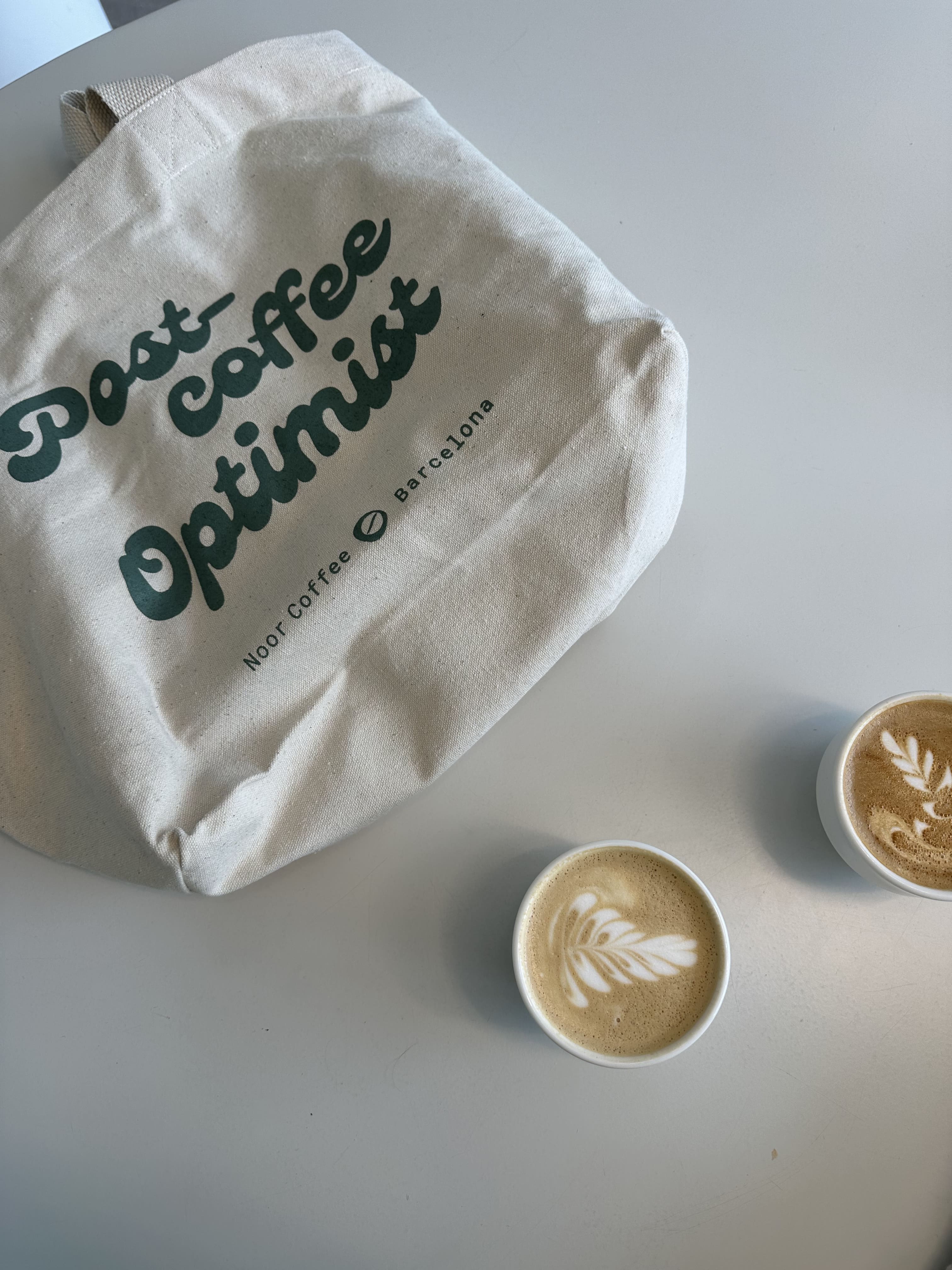 Tote Bag "Post Coffee Optimist"