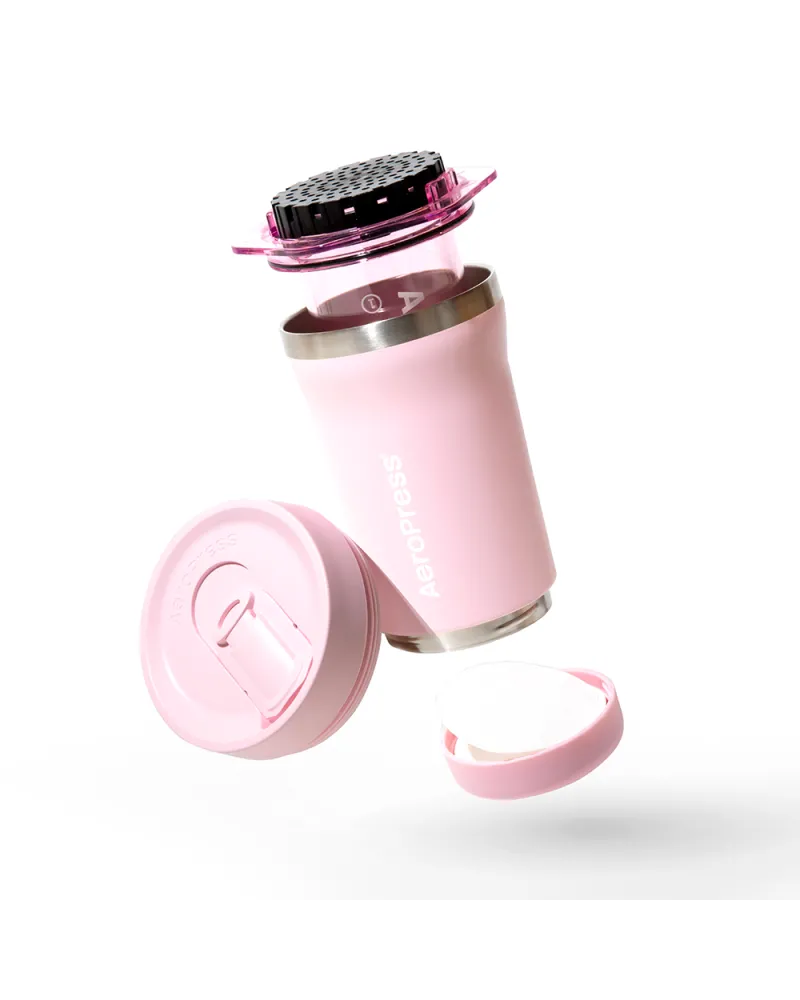 AeroPress Go Plus Travel Pink