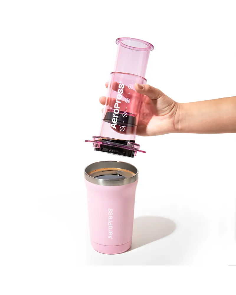 AeroPress Go Plus Travel Pink
