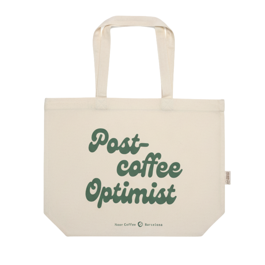Tote Bag "Post Coffee Optimist"